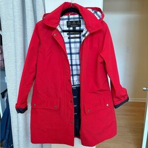 Barbour Women's Vibrant Red Trench Coat